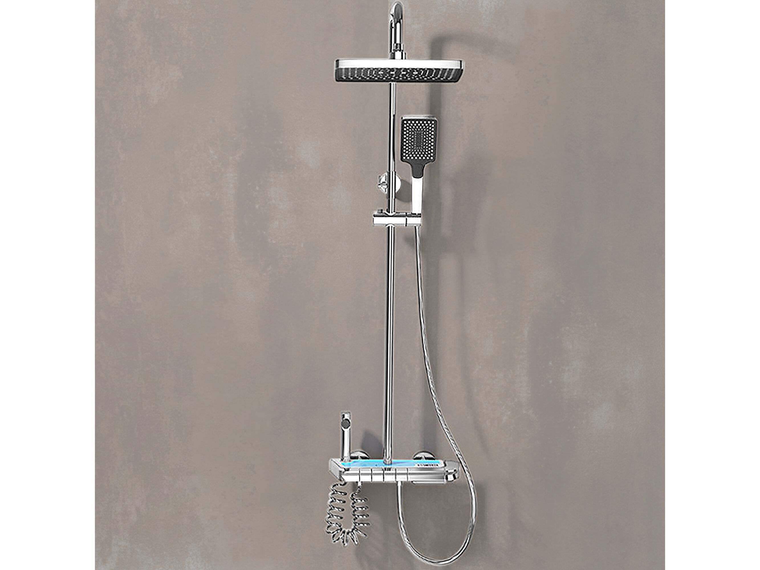 Настенная душевая колонна с душем Fontana Showers CARAVIA ARCH-00097531