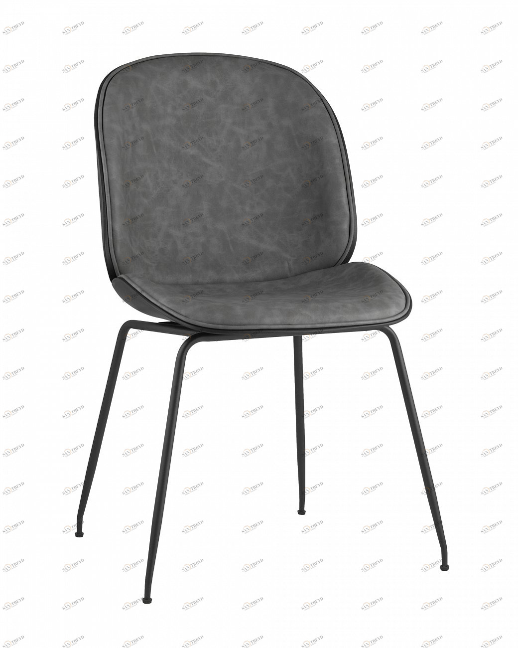 Стул со спинкой серый Beetle STOOL GROUP ДИЗАЙНЕРСКИЕ, ИНТЕРЬЕРНЫЕ 00-3946179 Серый 