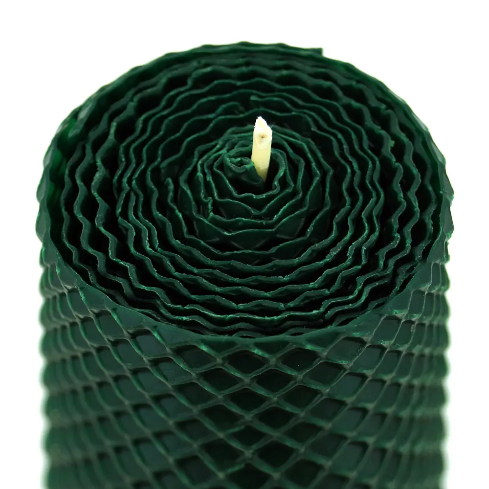 Свеча вощинная цилиндр зеленый мох 3x26 см EVIS STLM-2123582 - Вид №1