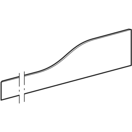 430310226 Фронтальная декоративная панель Geberit Bambini для детской раковины, для трех смесителей для раковины, более низкая раковина слева Geberit  - Вид №1