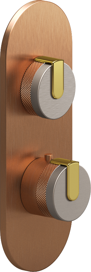 E-8026-R1SNE0-L1AU-BRG-T Планка M-Series с 2 ручками - Внешняя часть GRAFF MOD+