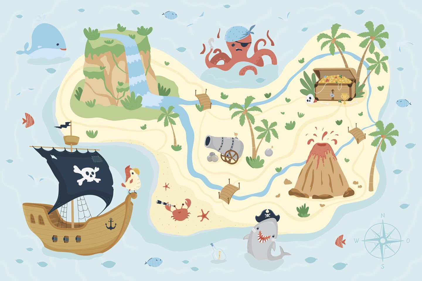 Панорамные обои для детей Rimura 2025 ARCH-00090885 - Вид №1