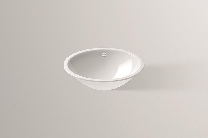 2101000401 Встраиваемая раковина, eb.o525, белая, противомикробное Alape серия O 