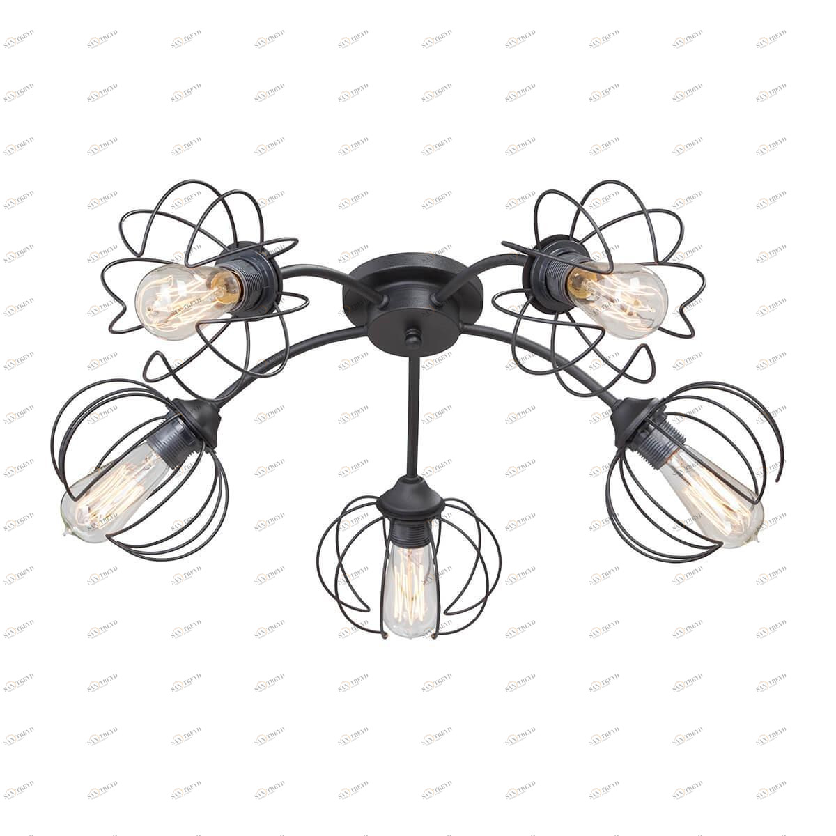 Потолочная люстра Vitaluce V4551-1/5PL VITALUCE ДИЗАЙНЕРСКИЕ 328293 Черный 