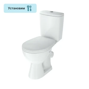 Унитаз-компакт Rosa Уют косой выпуск двойной слив