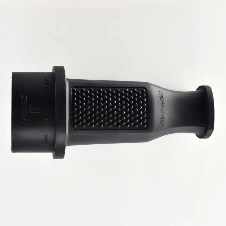 Вилка трехфазная 3Р+Е 3х32А 380V черный LEZARD 332-0100-201 - Вид №1