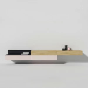 Тумба под телевизор бежево-белая Under BRAGIN DESIGN MARK 00-3974632 Бежевый;белый