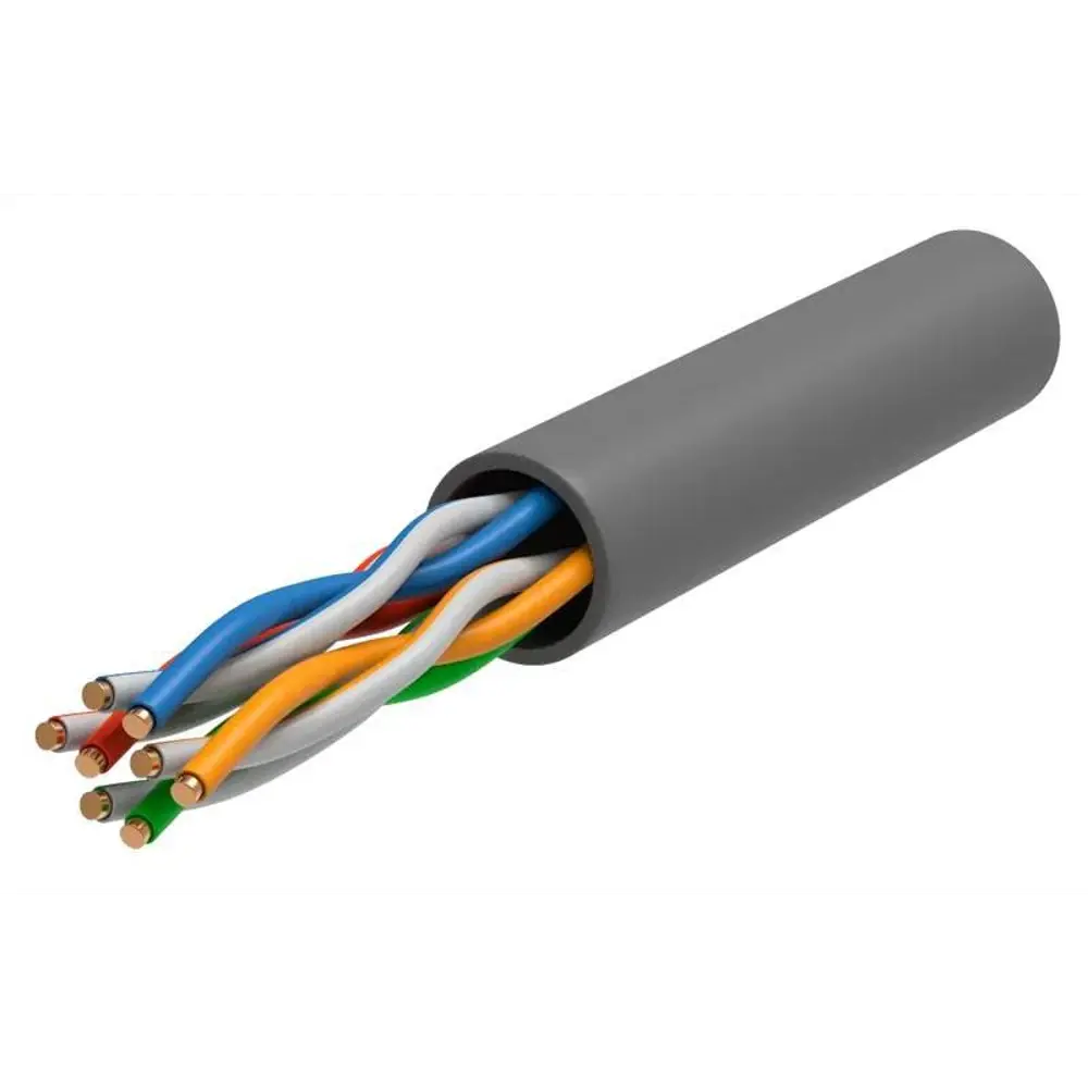 Кабель витая пара ITK U/UTP cat 5e 4x2x24 AWG LSZH цвет серый 88763679 STLM-2022696 Santreyd 