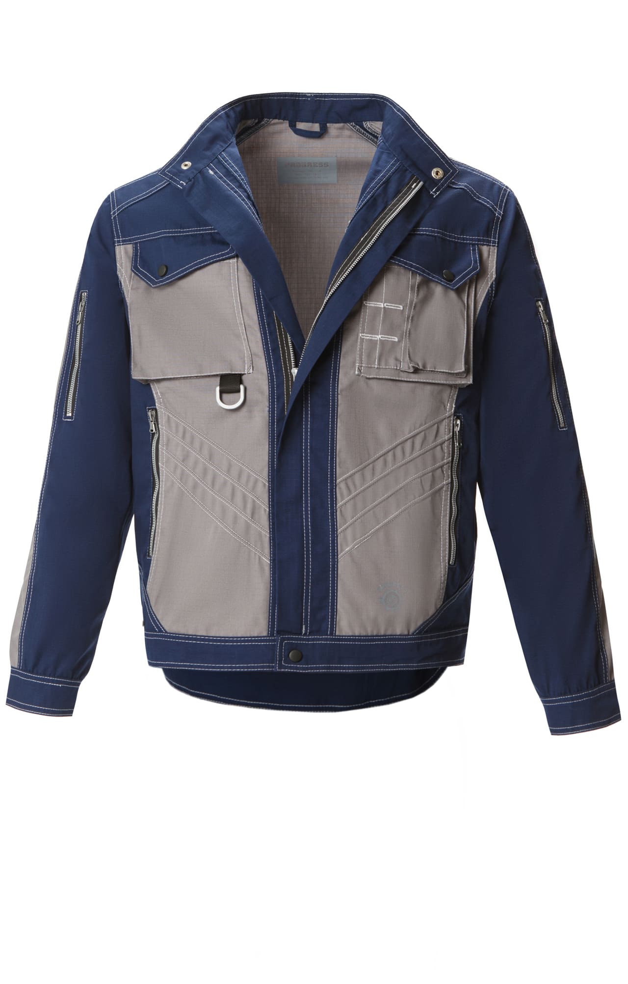 68832 Костюм "Прогресс" темно-синий с серым  Летняя спецодежда  размер 44-46/170-176  - Вид №2