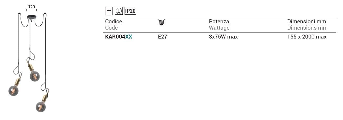Металлический светодиодный подвесной светильник Rossini Illuminazione Караоке ARCH-00016660 - Вид №2