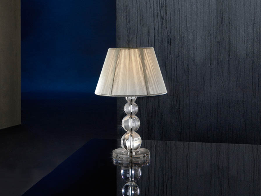 033919 Настольная лампа малая серебристая Schuller Mercury - Вид №1