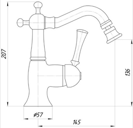 18600 Смеситель Migliore Dallas - Вид №1