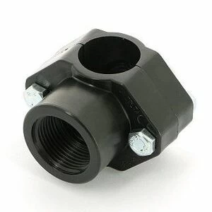 Врезка монтажная 32 x 1" ВР, 2 болта, для труб ПНД UNIDELTA