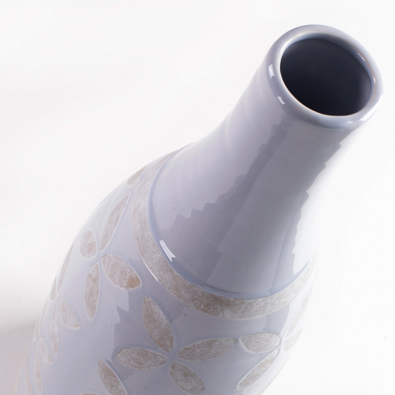 Ваза керамическая в виде бутылки серая Arco от La Forma LA FORMA ARCO 343136 Серый - Вид №2