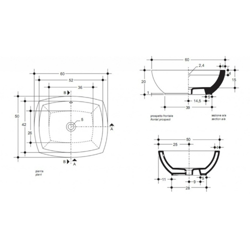 41811 Накладная раковина на столешницу  овальная Santreyd  - Вид №2
