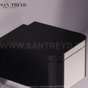 FL28D03NEROCR Крышка сиденье для унитаза Simas Flow