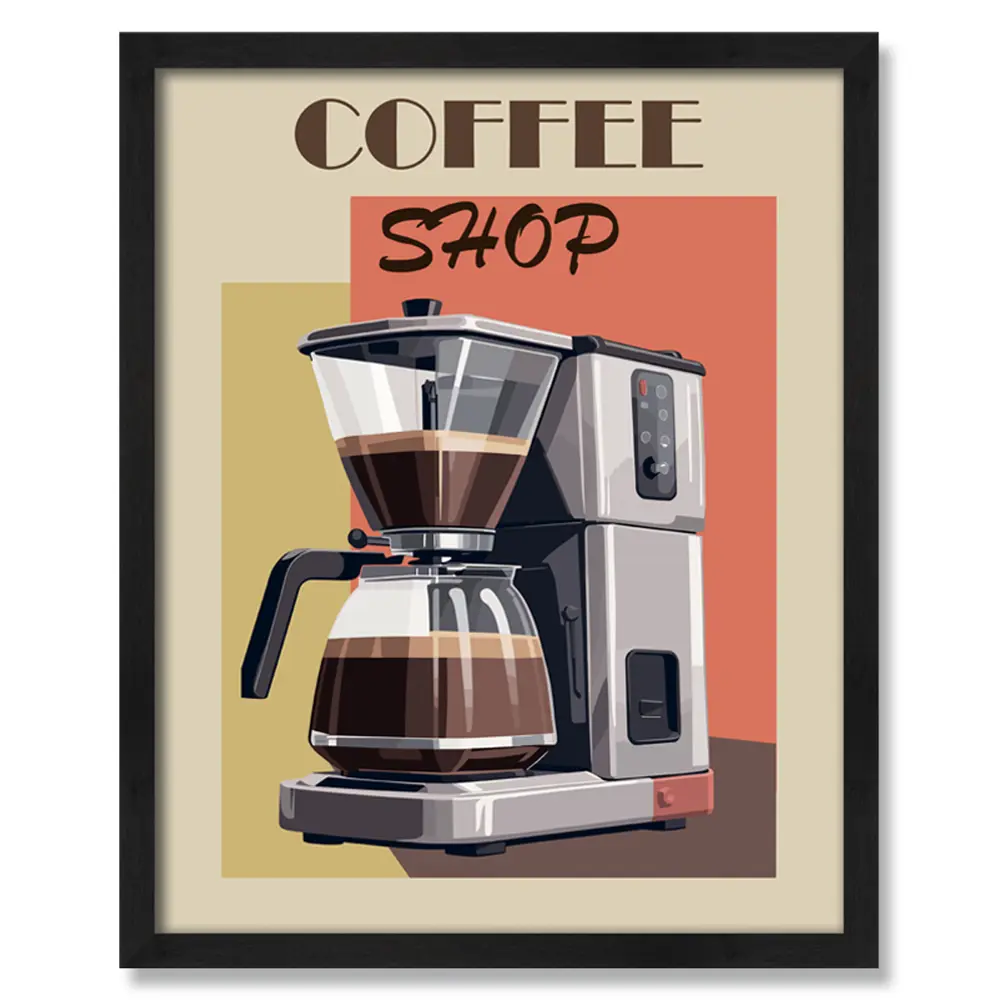 POSTERMARKET Картина в раме «Кофейник» 40×50 см для кухни 89394662 STLM-1567184