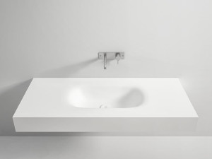 Подвесная раковина Corian® с столешницей