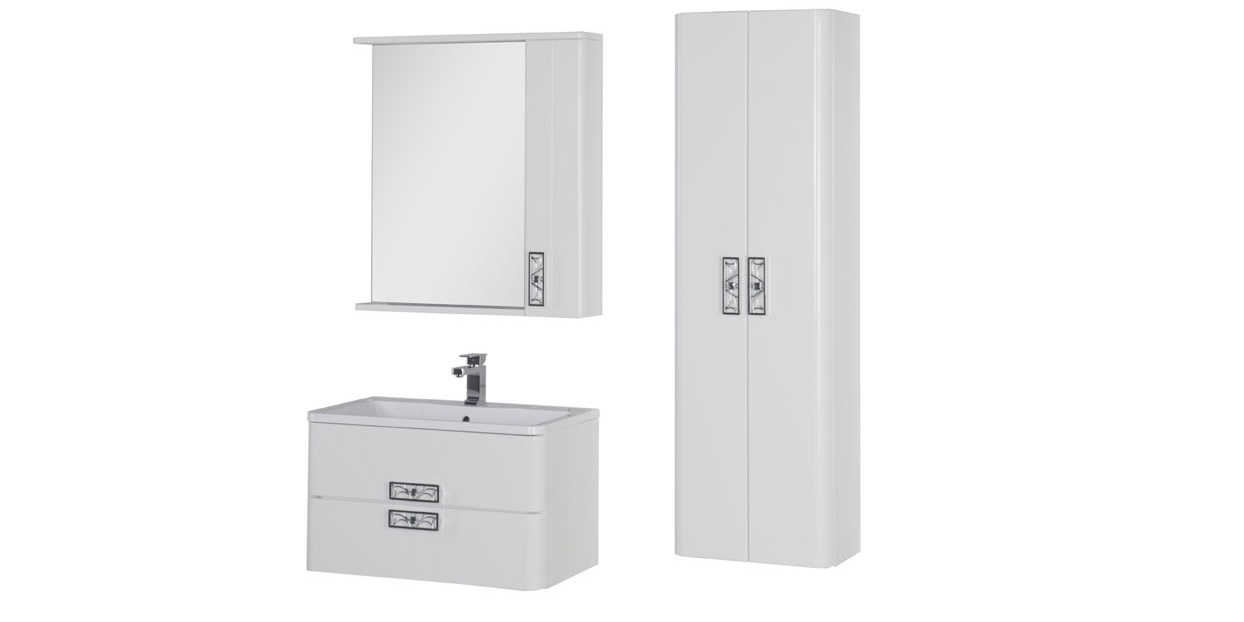 Комплект мебели Aquanet Паллада 80 белый 00175458 - Вид №1