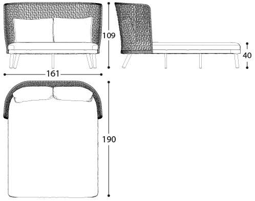 Varaschin Грядка с высокой спинкой Emma sun-id-1420390 - Вид №4