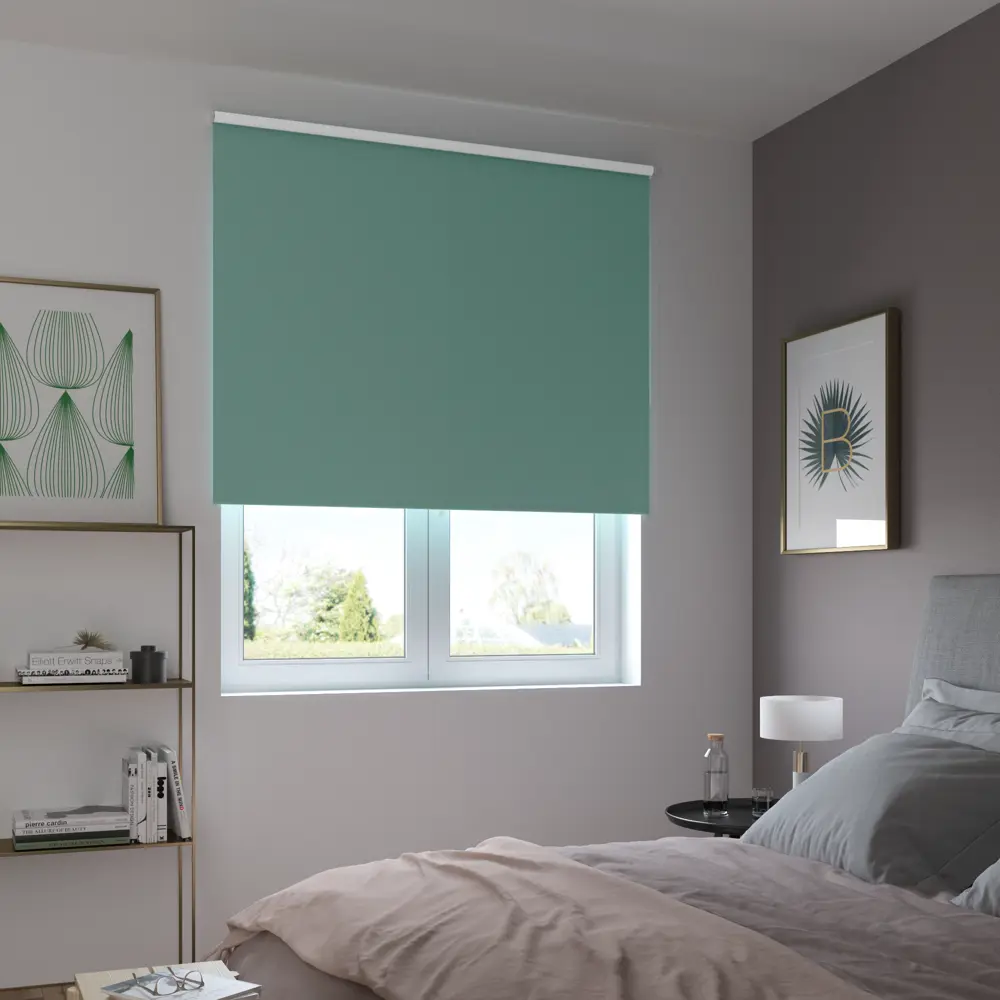 Штора рулонная блэкаут Inspire Santos 160x175 см бирюзовая Celadon 2 82688291 STLM-2058864 - Вид №9