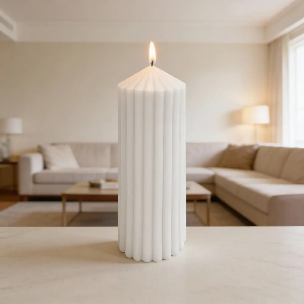 Античная свеча Грани 12 см цвет белый Santreyd STLM-2043834 - Вид №5