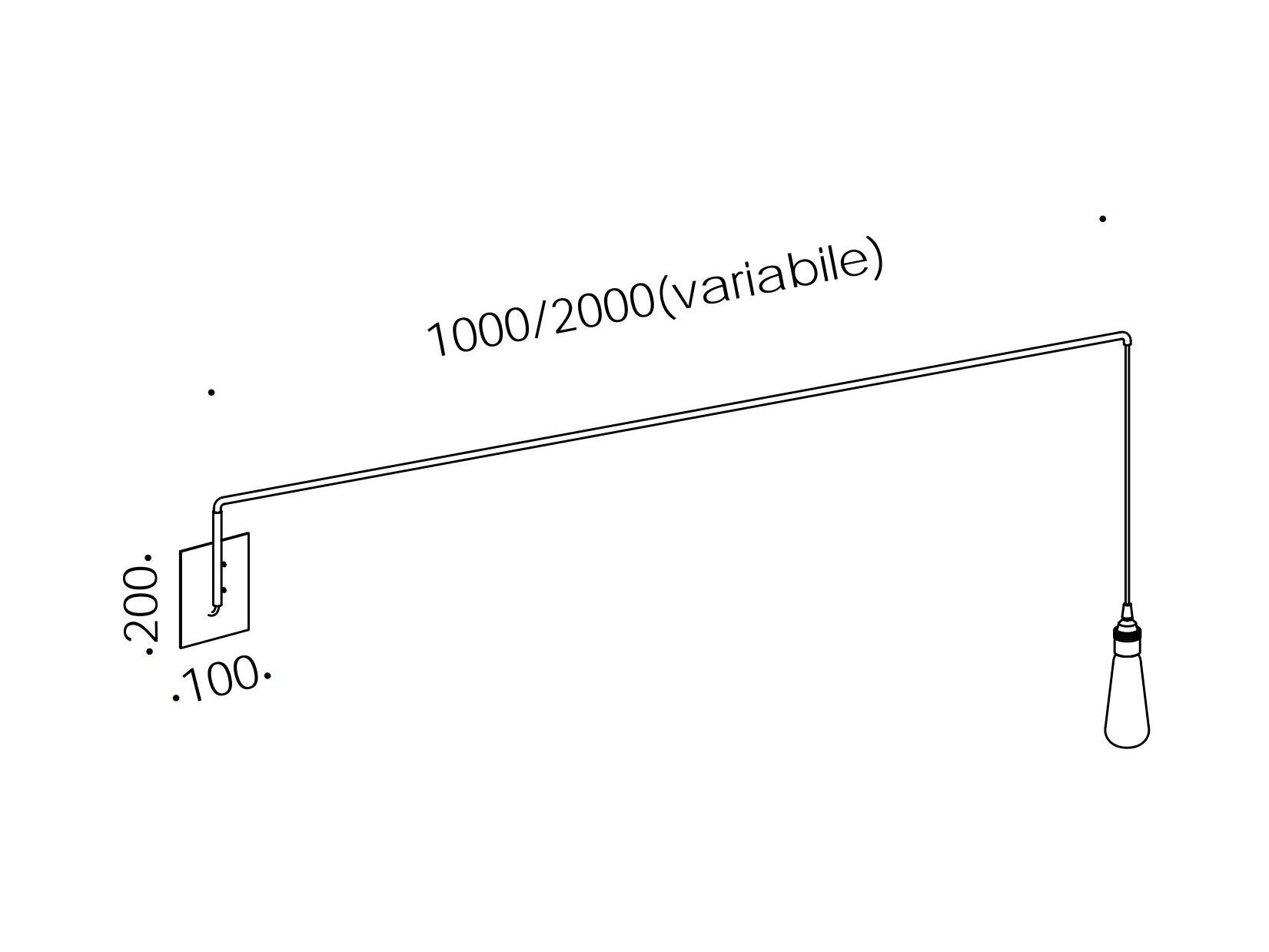 Регулируемая железная настенная лампа Renzo Serafini CANNA DA PESCA ARCH-00152443 - Вид №5