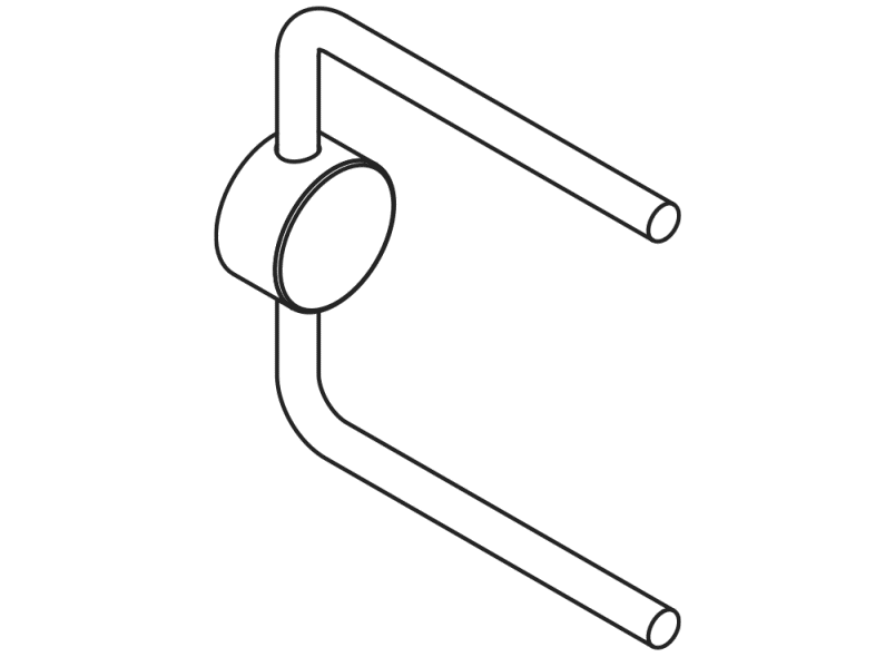 815.21.31040 Запасной держатель бумаги, двойной HEWI WC-Accessoires  - Вид №2