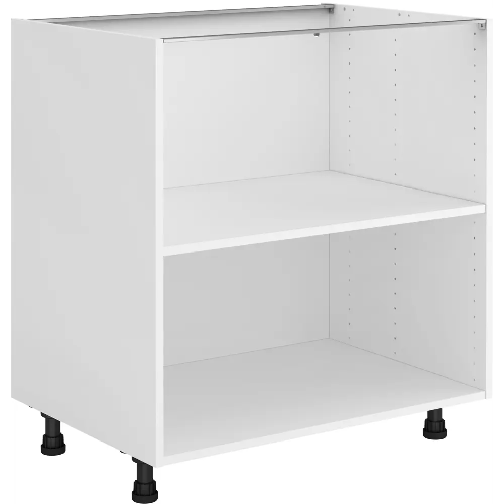 Konsensa Белый напольный кухонный шкаф 80x77x56 см с регулируемой полкой 89410808 STLM-1566500