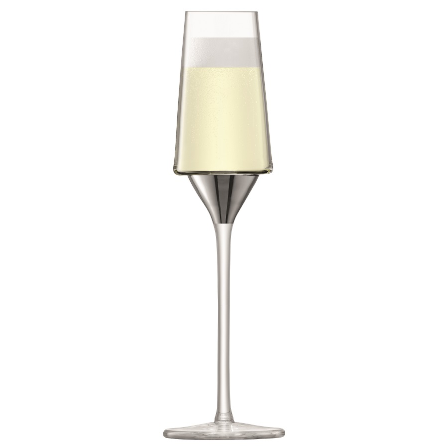 Набор из 2 бокалов-флейт для шампанского 210 мл платина Space LSA INTERNATIONAL SPACE 00-3863248 Прозрачный;серебро - Вид №3