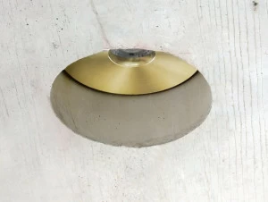 Eden Design Круглый встраиваемый латунный точечный светильник с регулятором яркости °cd