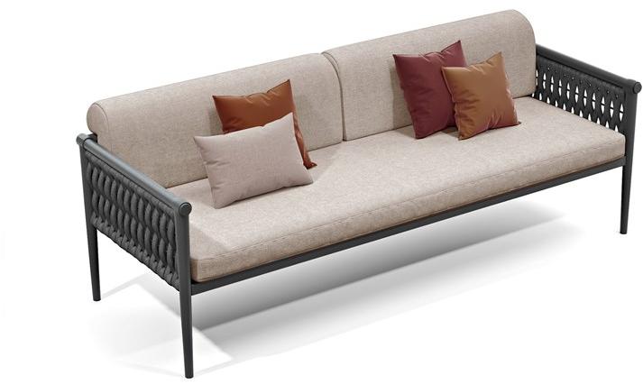 Atmosphera 3-местный садовый диван из веревки и ткани Dandy 2.0 Da.dv - Вид №1
