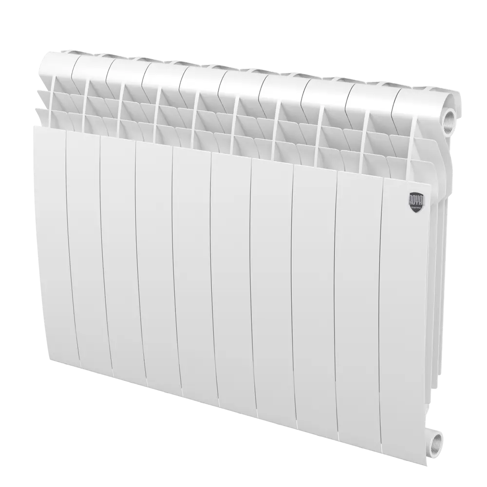 Радиатор секционный Royal Thermo Biliner 350/87 10 секций боковое подключение биметалл белый STLM-2137015 - Вид №1