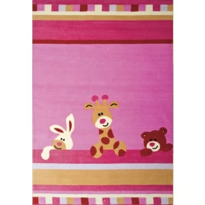 Ковёр Детский 1.2х1.8 м полипропилен цвет розовый