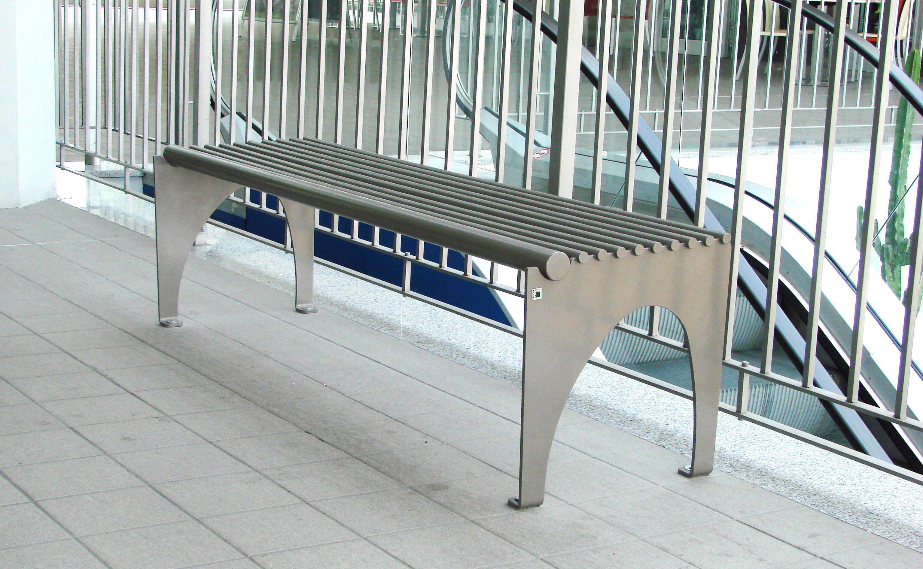 Стальная скамья без спинки Studio Città концепция ARCH-00068720 - Вид №1