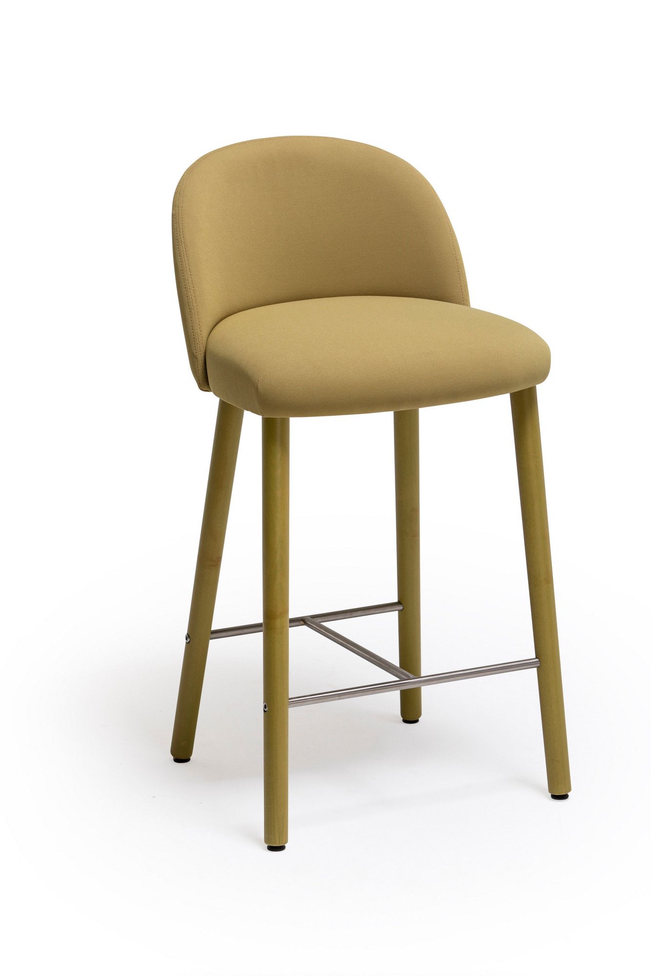 Высокий деревянный табурет с подставкой для ног Vergés Cistell Slim ARCH-00051402 - Вид №5