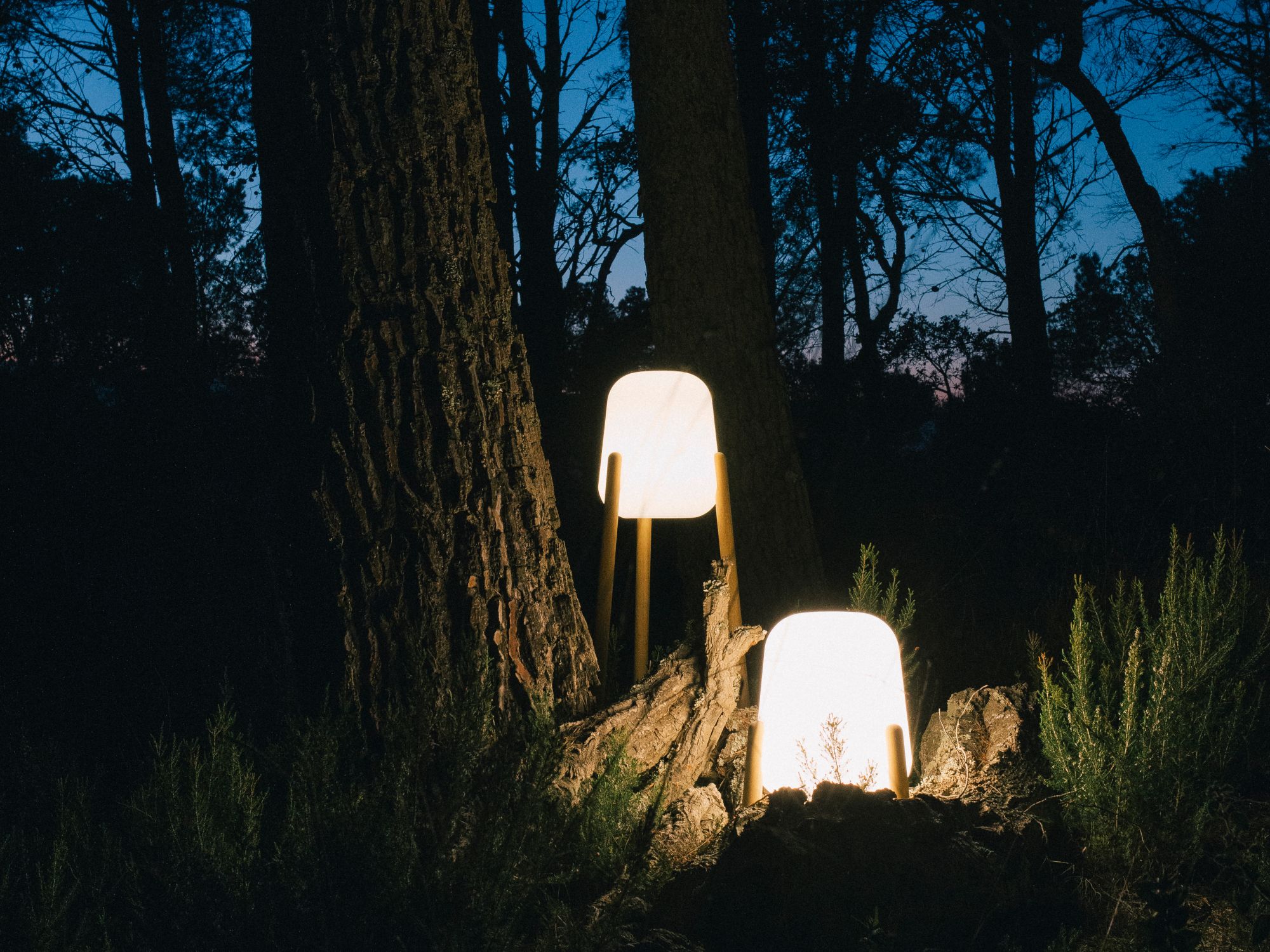 Напольная лампа из дерева и полиэтилена calma Xica &amp ARCH-00006887 - Вид №3