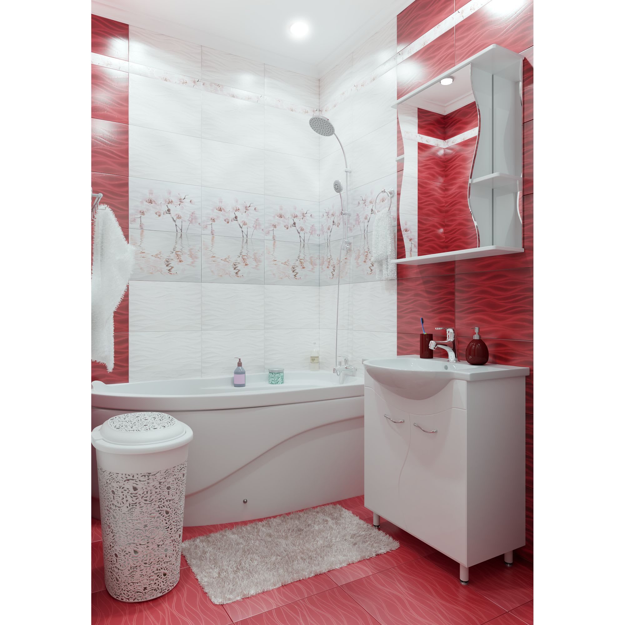 17101107 Вставка « D» 28х40 см Орхидея Santreyd  - Вид №3