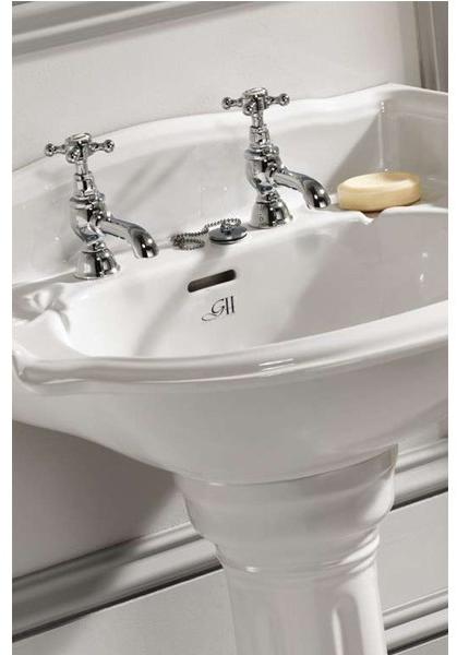 Gentry Home Смеситель для раковины из латуни на 2 отверстия Mayfair sun-id-1385437 - Вид №2