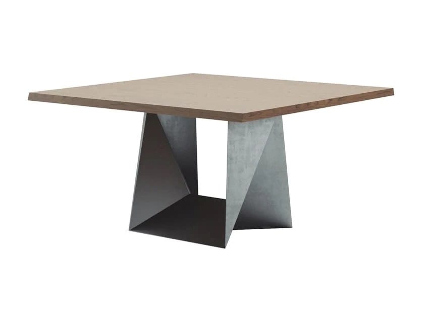 Стальной и деревянный стол ALMA DESIGN CLINT ARCH-00085061 - Вид №1