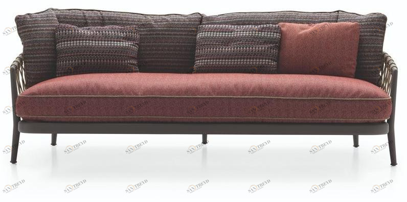 B&B Italia Outdoor 3-х местный тканевый садовый диван Erica '19 sun-id-1396792