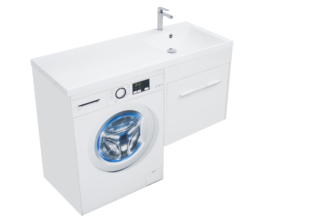 Тумба с раковиной Aquanet Августа 120 R белый 0021002600239568 - Вид №6