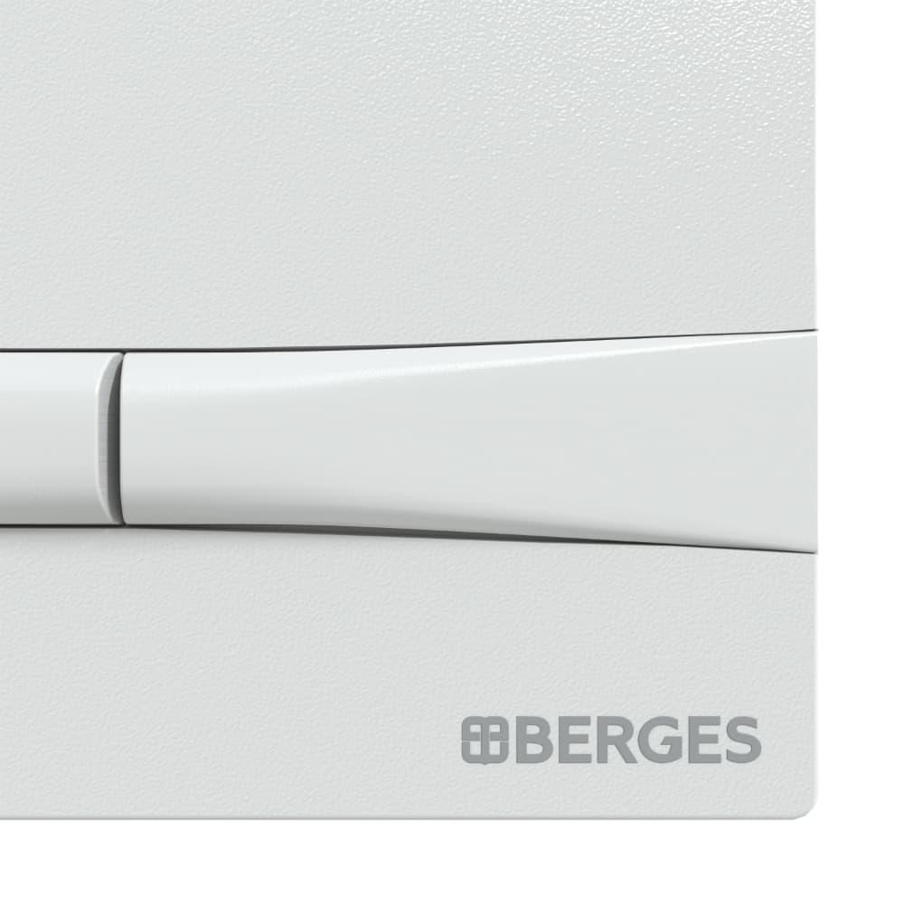 040250 Инсталляция BERGES для скрытого монтажа NOVUM с кнопкой F1 белая  Berges NOVUM F3  - Вид №3