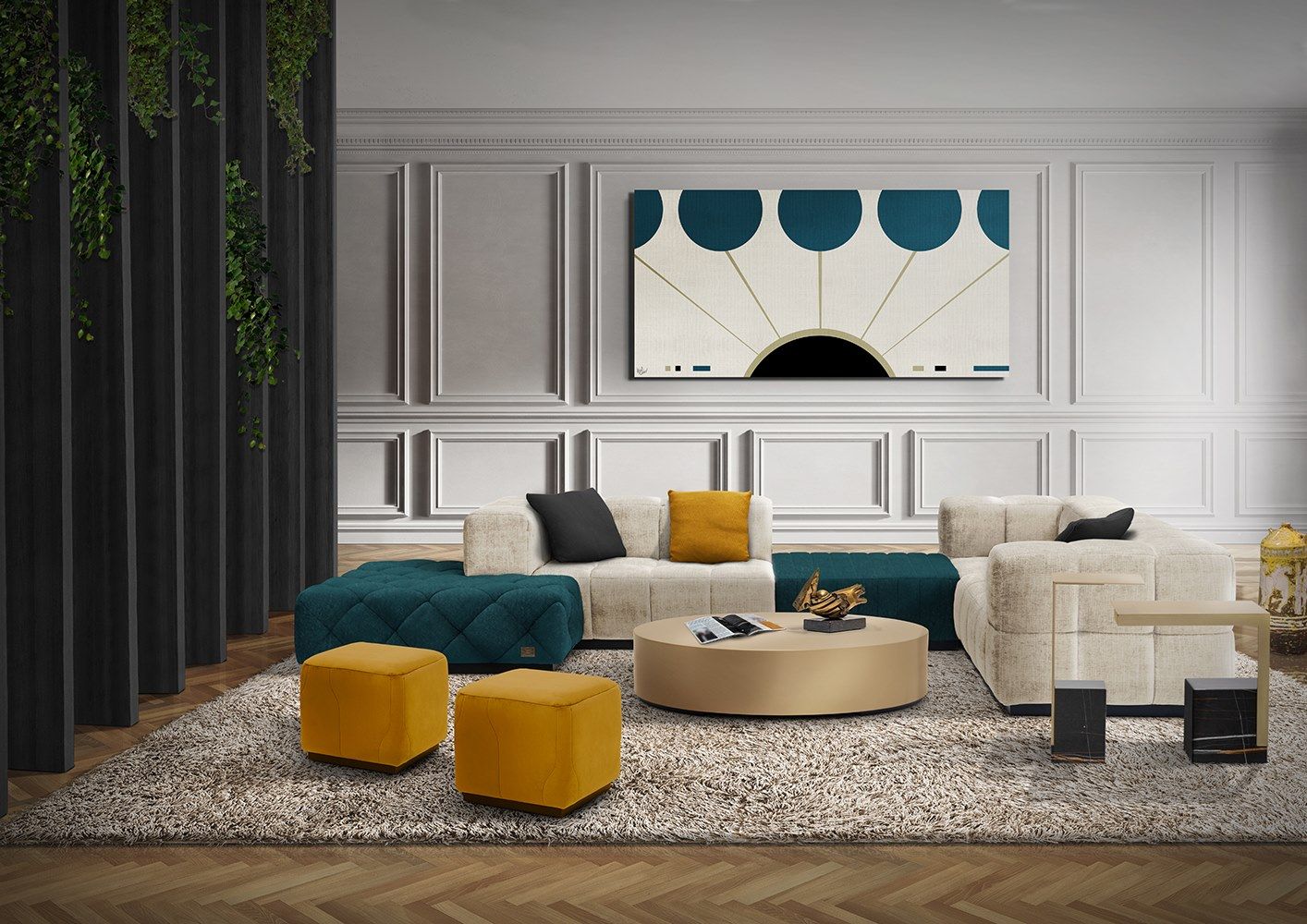 Угловой диван из ткани Formitalia Mayor ARCH-00126624 - Вид №1