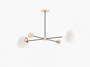 Подвесной светильник из нержавеющей стали и стекла