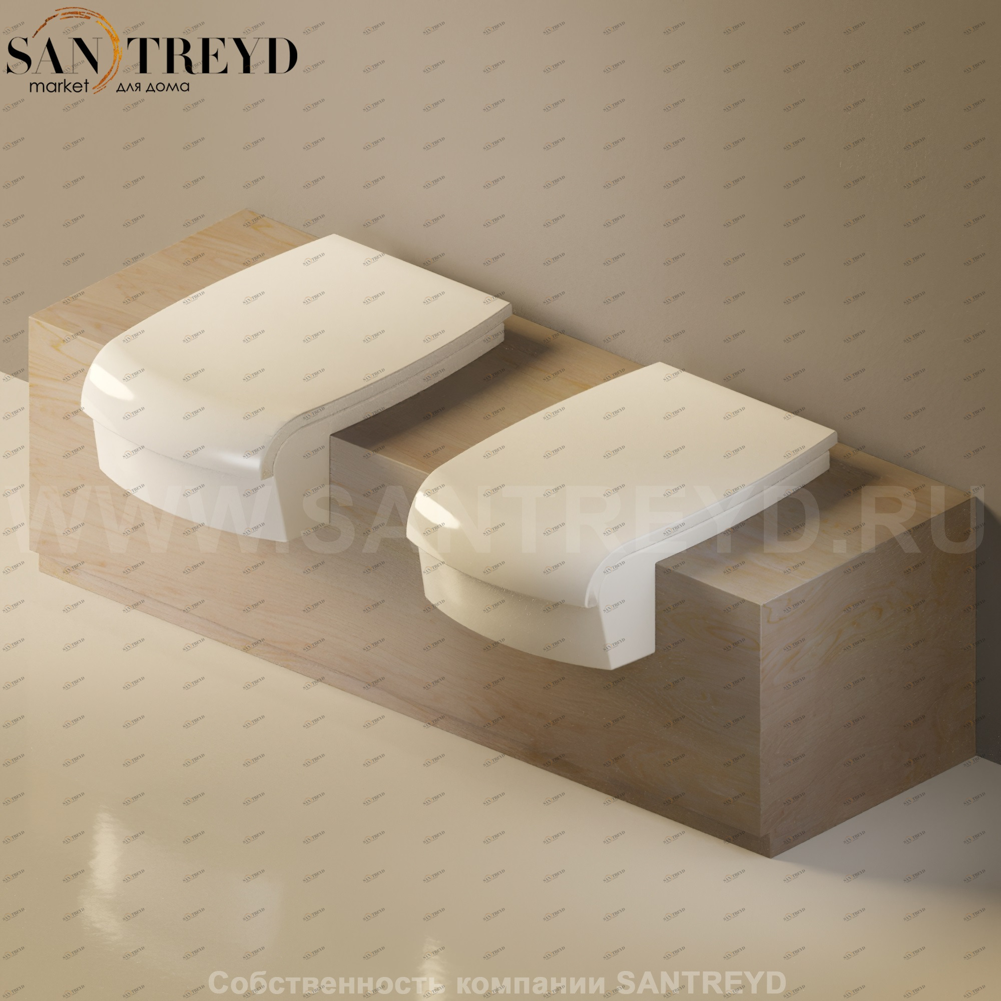 Flaminia UNA Консоль для унитаза и биде от 135 до 200 см необработанное дерево UNA200WB.WF Ceramica Flaminia UNA200WBWF