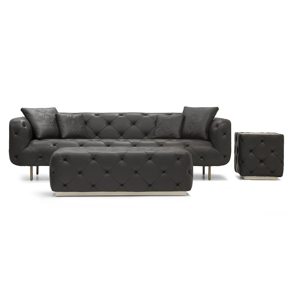 Кожаный прямоугольный пуф с Капитоном Formitalia Overseas ARCH-00102626 - Вид №4