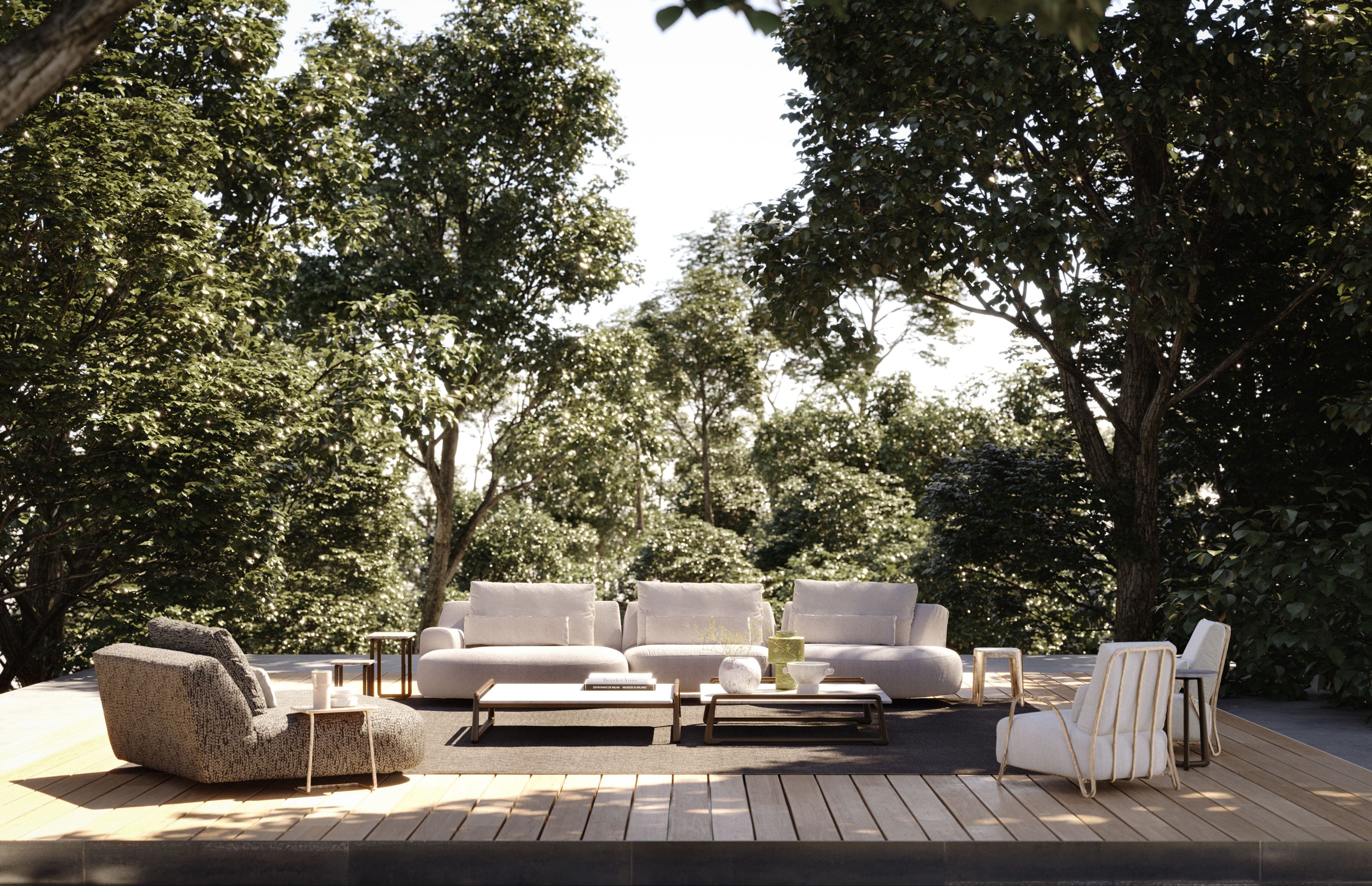 Бронзовый садовый столик Exteta Moonlight ARCH-00071047 - Вид №6