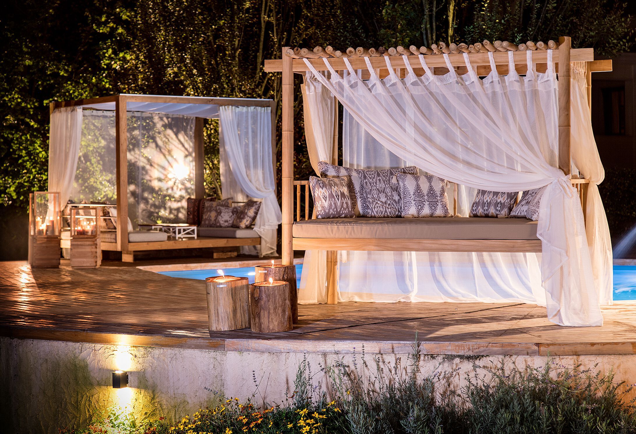 Садовая кровать из тикового дерева с балдахином cbdesign Sauvage ARCH-00098602 - Вид №1