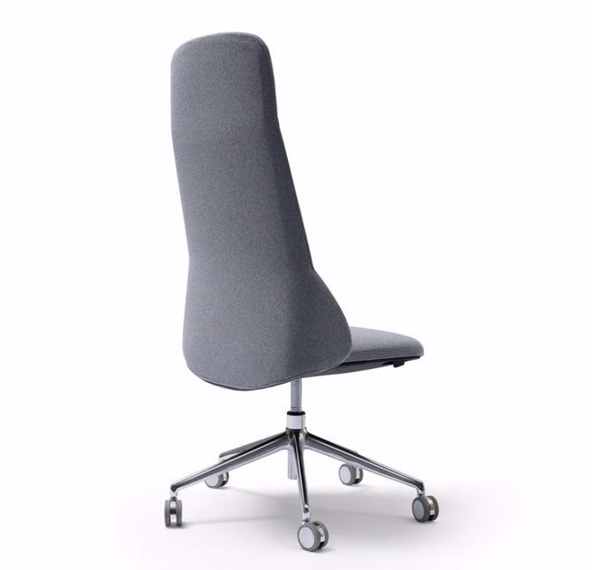 Quinti Sedute Кресло для руководителя из ткани с 5 спицами и подголовником Deep sun-id-1358487 - Вид №1